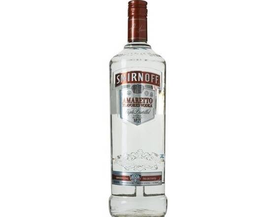 Order Smirnoff – Amaretto Vodka 1l food online from Windy City Liquor Market store, El Cajon on bringmethat.com