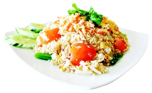 Order Crab Fried Rice food online from Silk Thai Cuisine - Huntington Beach store, Huntington Beach on bringmethat.com