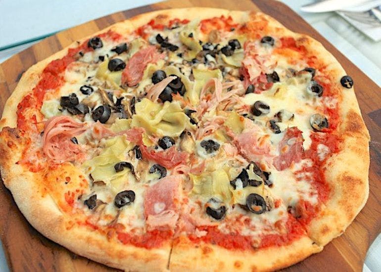 Order Three Topping Pizza - Small 12'' food online from Pizza to Go store, Willits on bringmethat.com