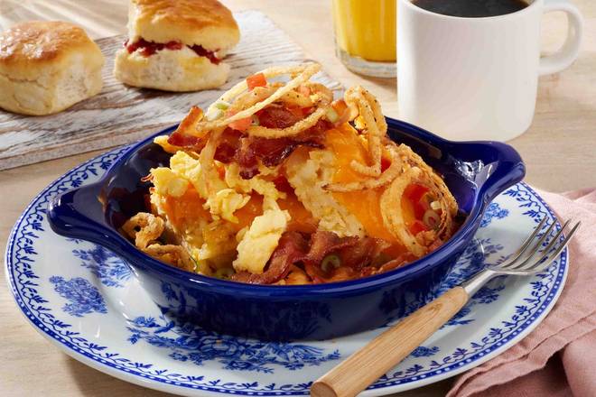 Order Bacon n’ Egg Hashbrown Casserole food online from Cracker Barrel Old Country Store store, Austintown on bringmethat.com