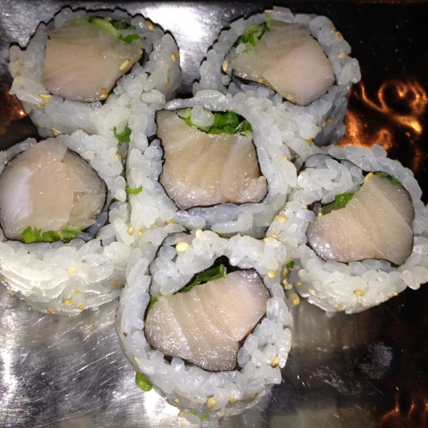 Order Negi Hamachi Maki food online from Coast Sushi Bar store, Chicago on bringmethat.com