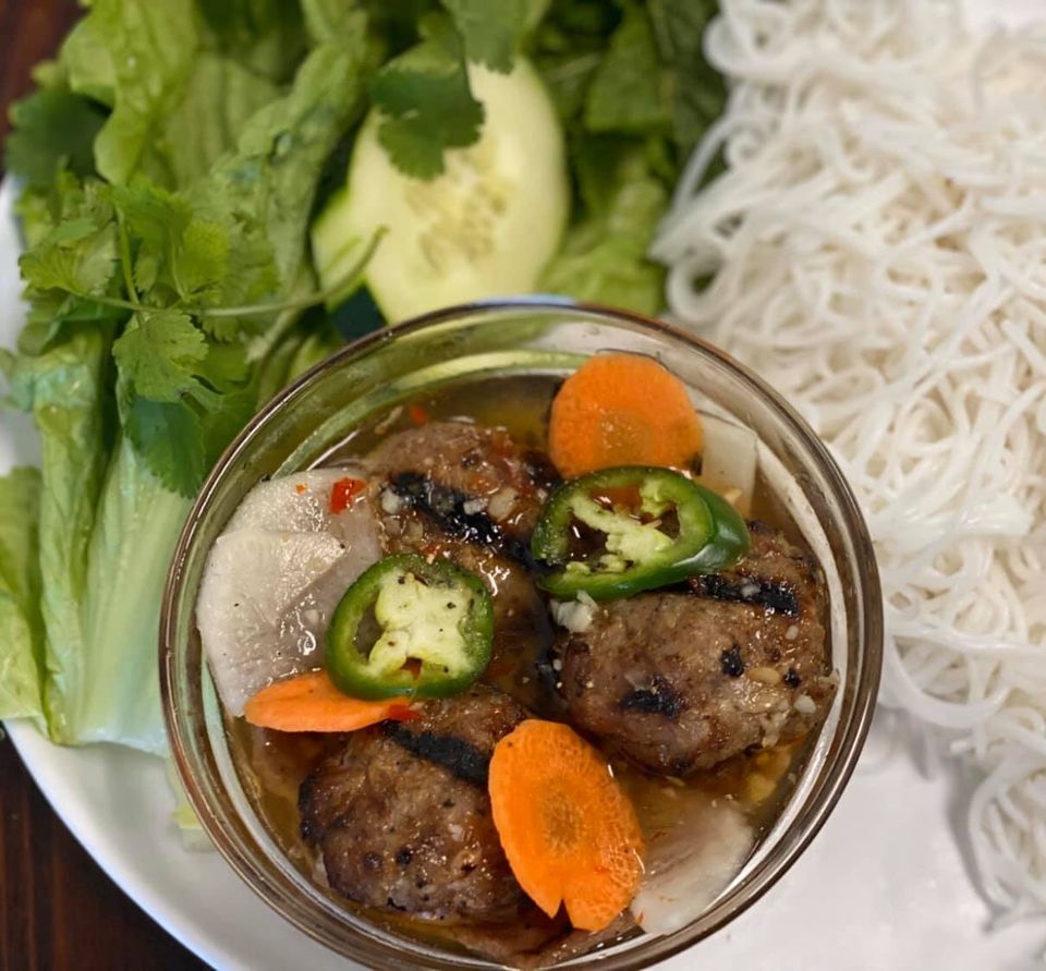 Order 25. Bun Cha Hanoi Bowl food online from Anh Kitchen store, Hercules on bringmethat.com