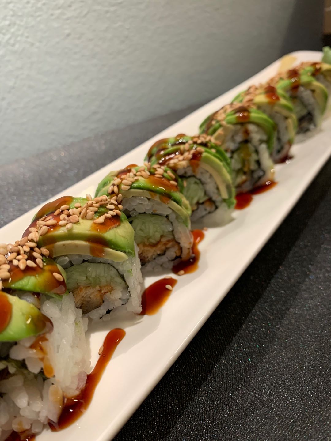Order Caterpillar Special Roll food online from Oki Sushi store, San Francisco on bringmethat.com