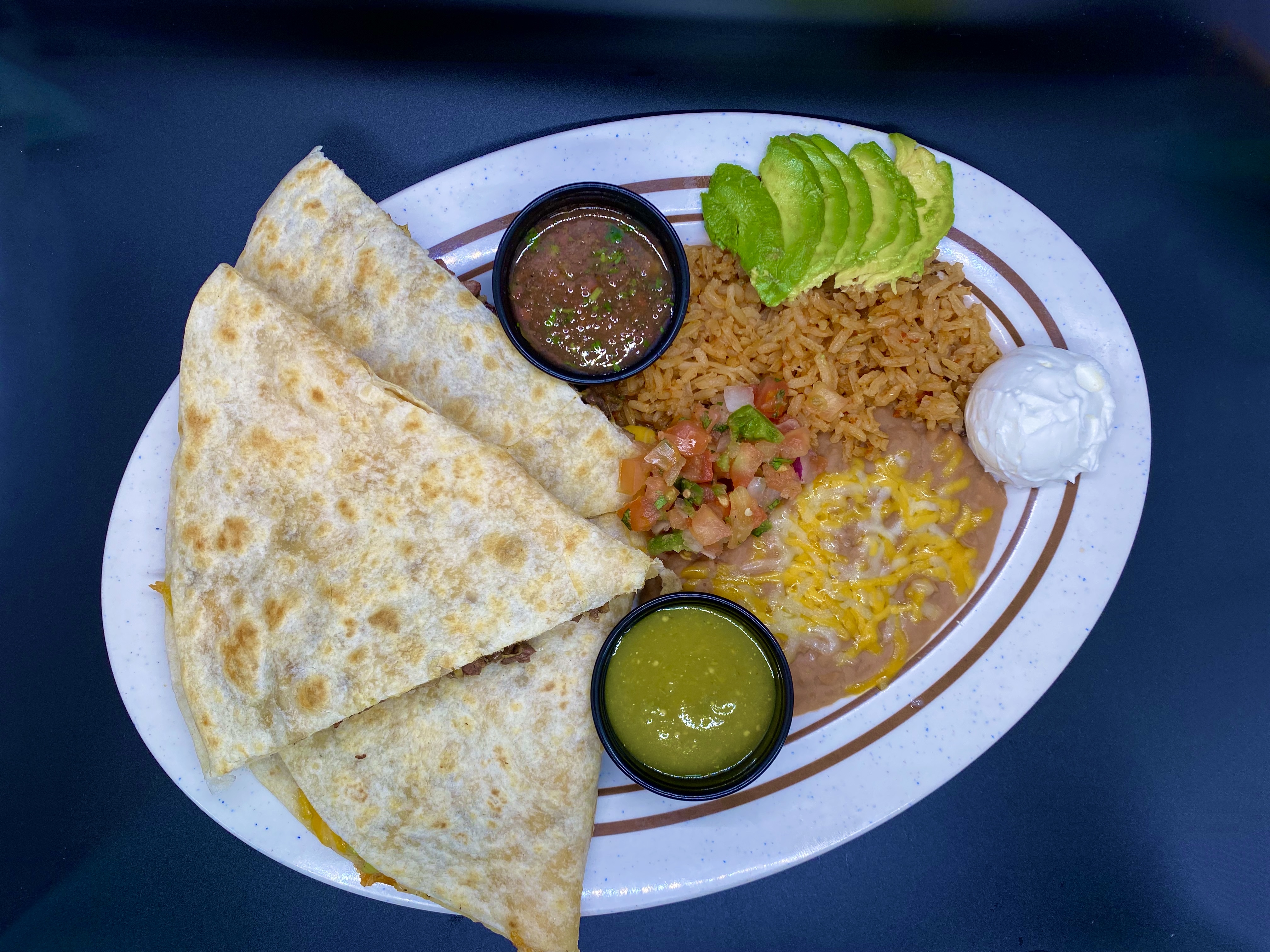 Order Carne Asada Quesadilla food online from The Workz store, Lancaster on bringmethat.com