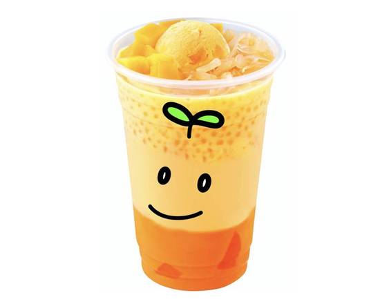 Order D3. Pomelo and Mango with Sago 杯裝楊枝金撈 food online from Hui Lau Shan store, Irvine on bringmethat.com