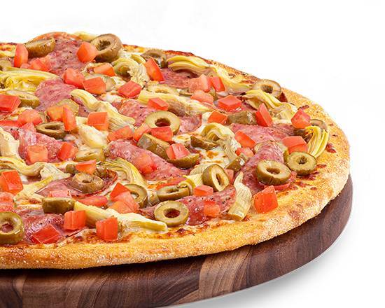 Order 12" Mediterranean Pizza food online from Pizza Guys store, Corona on bringmethat.com