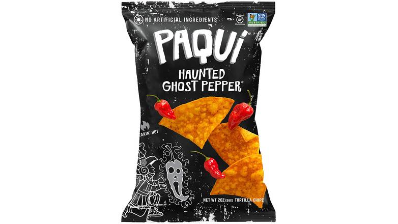 Order Paqui Haunted Ghost Pepper Tortilla Chips food online from Route 7 Food Mart store, Norwalk on bringmethat.com