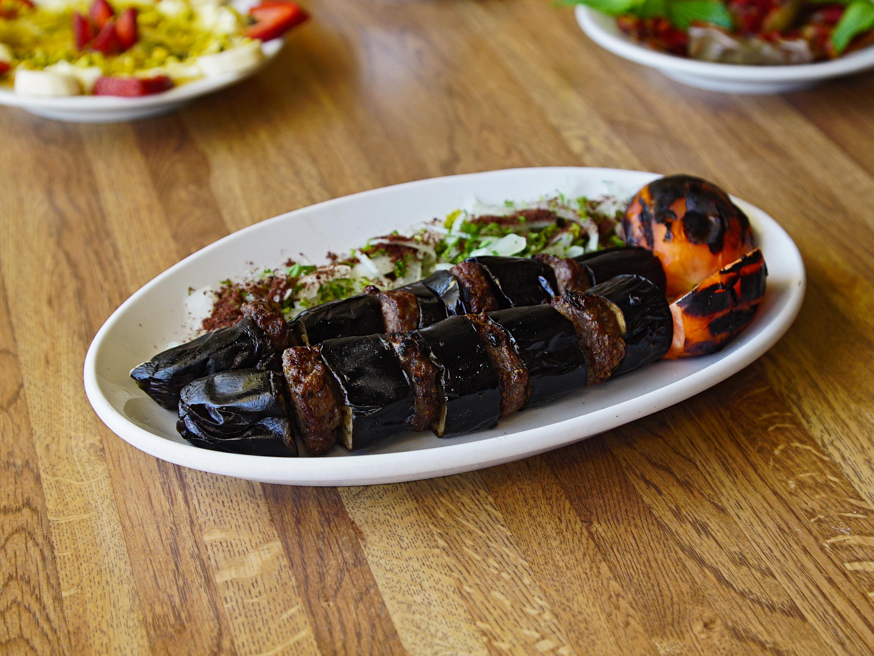 Order Eggplant Kebab food online from Koko Middle Eastern Restaurant store, Van Nuys on bringmethat.com