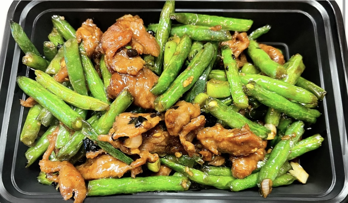Order String Bean Beef food online from China A Go Go (Losee) store, North Las Vegas on bringmethat.com
