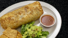 Order 18. Chimichanga Burrito food online from El Huarache store, Bermuda Dunes on bringmethat.com