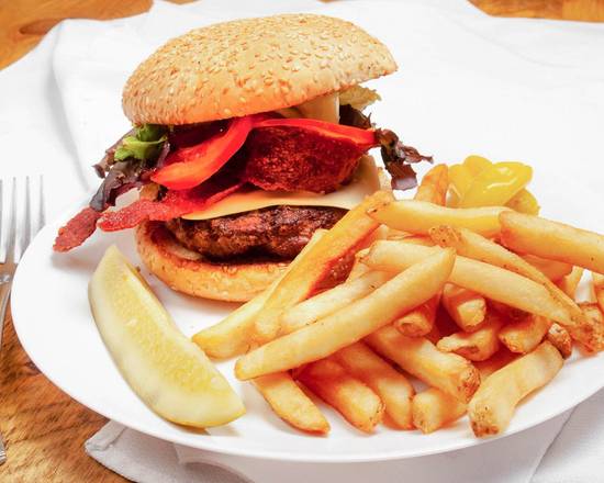 Order Classic Burger food online from PizzaPie store, Cromwell on bringmethat.com