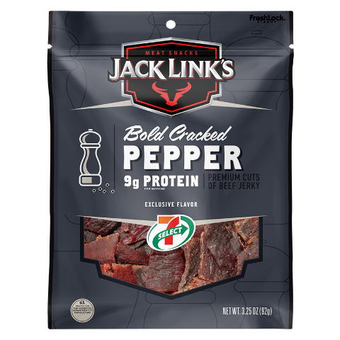 Order 7-Select Jack Links Bold Cracked Pepper Beef Jerky 3.25oz food online from 7-Eleven store, West Columbia on bringmethat.com