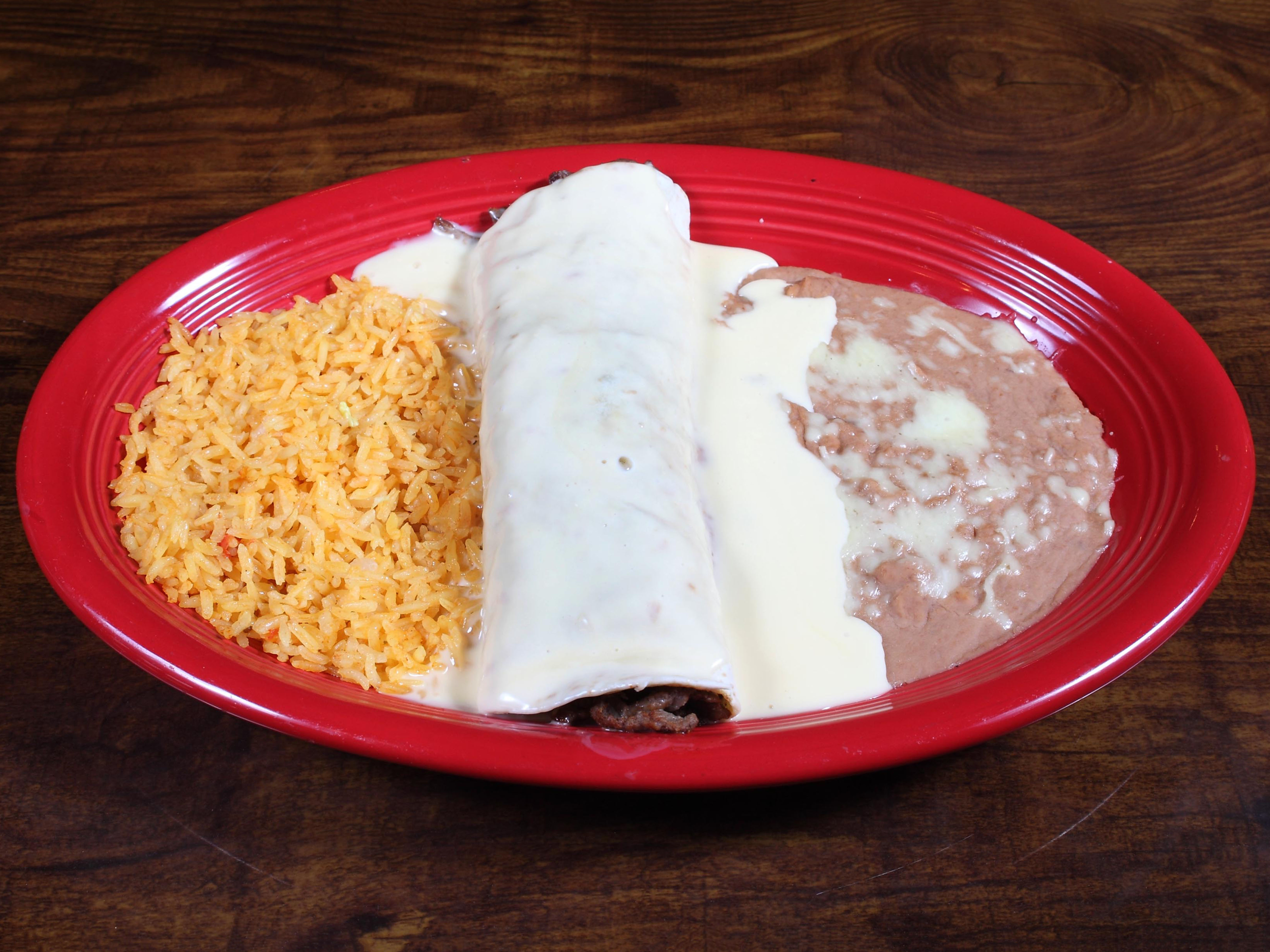 Order Burrito al Carbon food online from Habanero Mexican Grill store, Clemson on bringmethat.com