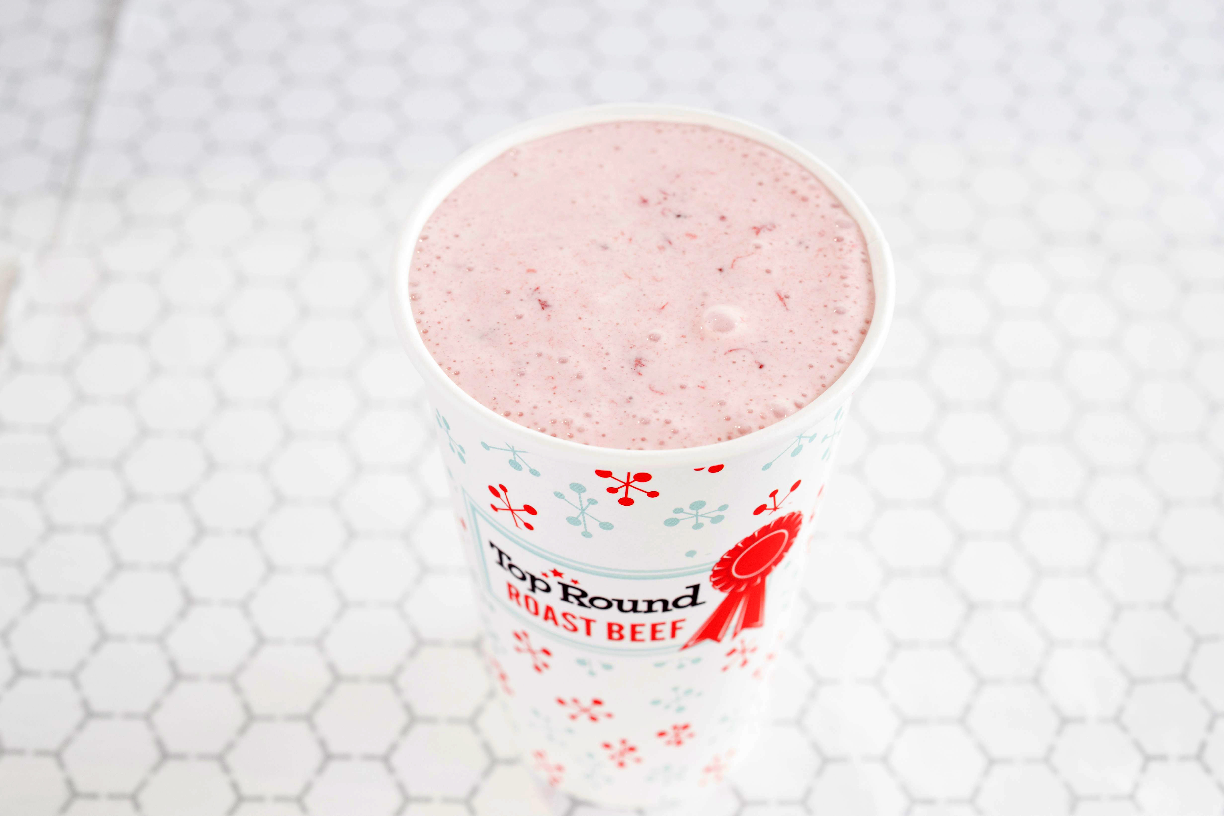 Order Strawberry Milkshake food online from Red Ribbon Fried Chicken store, San Francisco on bringmethat.com