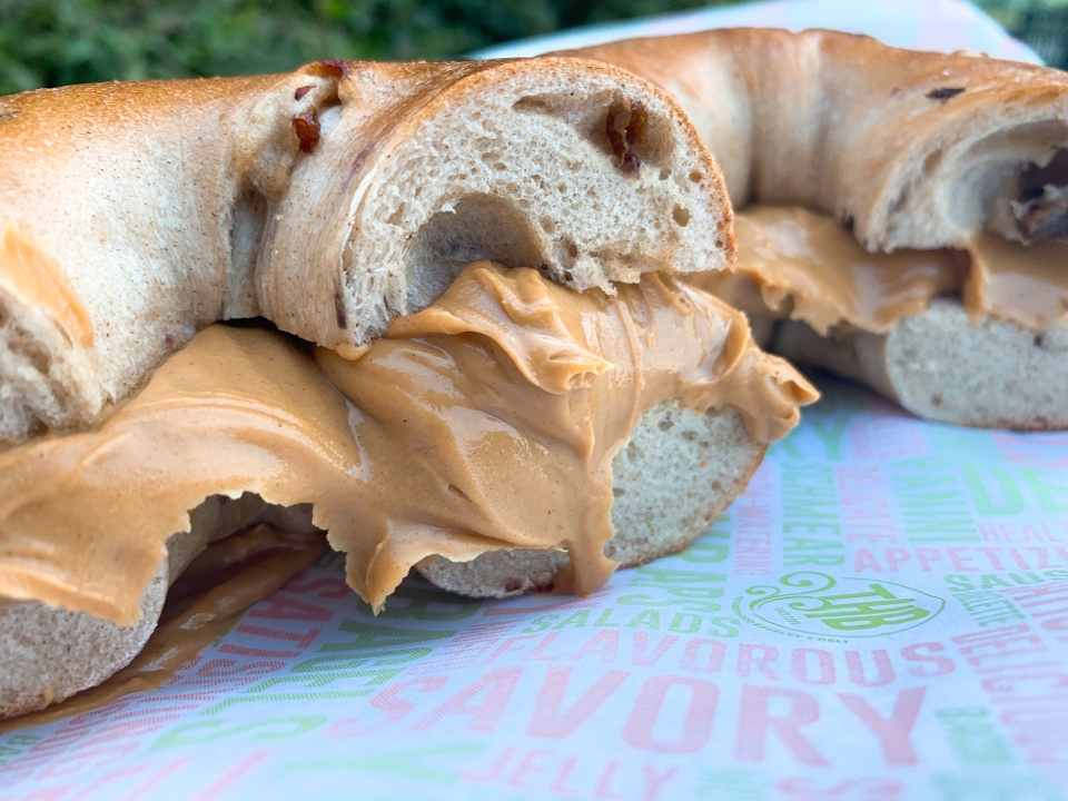 Order Bagel w/ Peanut Butter food online from THB Bagelry + Deli of Columbia store, Columbia on bringmethat.com