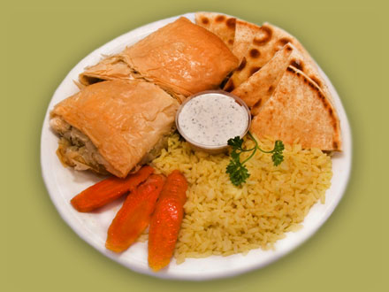 Order Spanakopita Platter food online from Troy Greek Restaurant store, San Diego on bringmethat.com