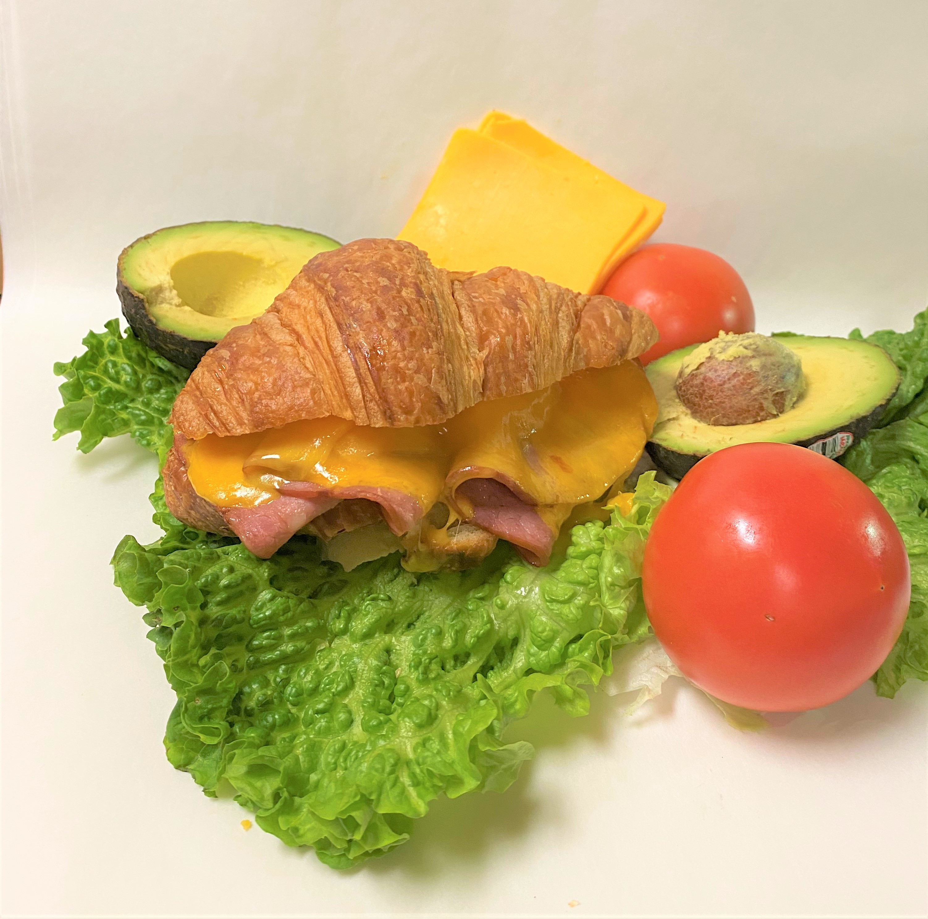 Order Ham & Cheese Croissant food online from The Bagel Bakery store, Salinas on bringmethat.com