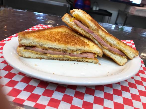 Order Grilled Ham and Cheese Sandwich food online from Mama's Daughters' Diner store, Irving on bringmethat.com