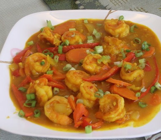 Order Large Curry Shrimp with Onion food online from Kong's Kitchen store, Atlanta on bringmethat.com