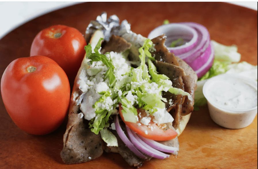 Order Greek Style Gyro - Gyro food online from Can Am Pizza store, Federal Way on bringmethat.com