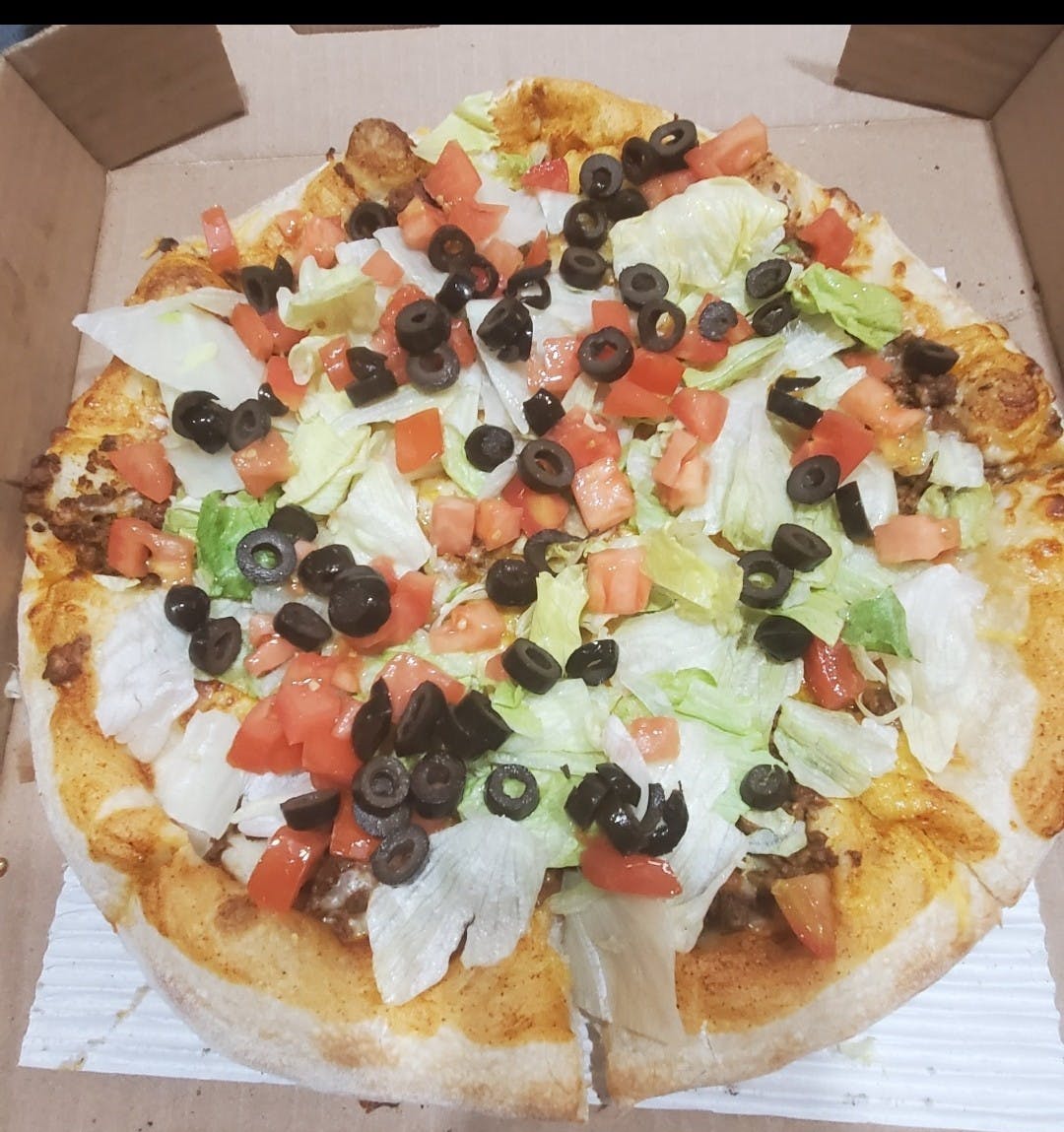 Order Taco Pizza - Small 12'' food online from Northside Pizza store, Hastings on bringmethat.com