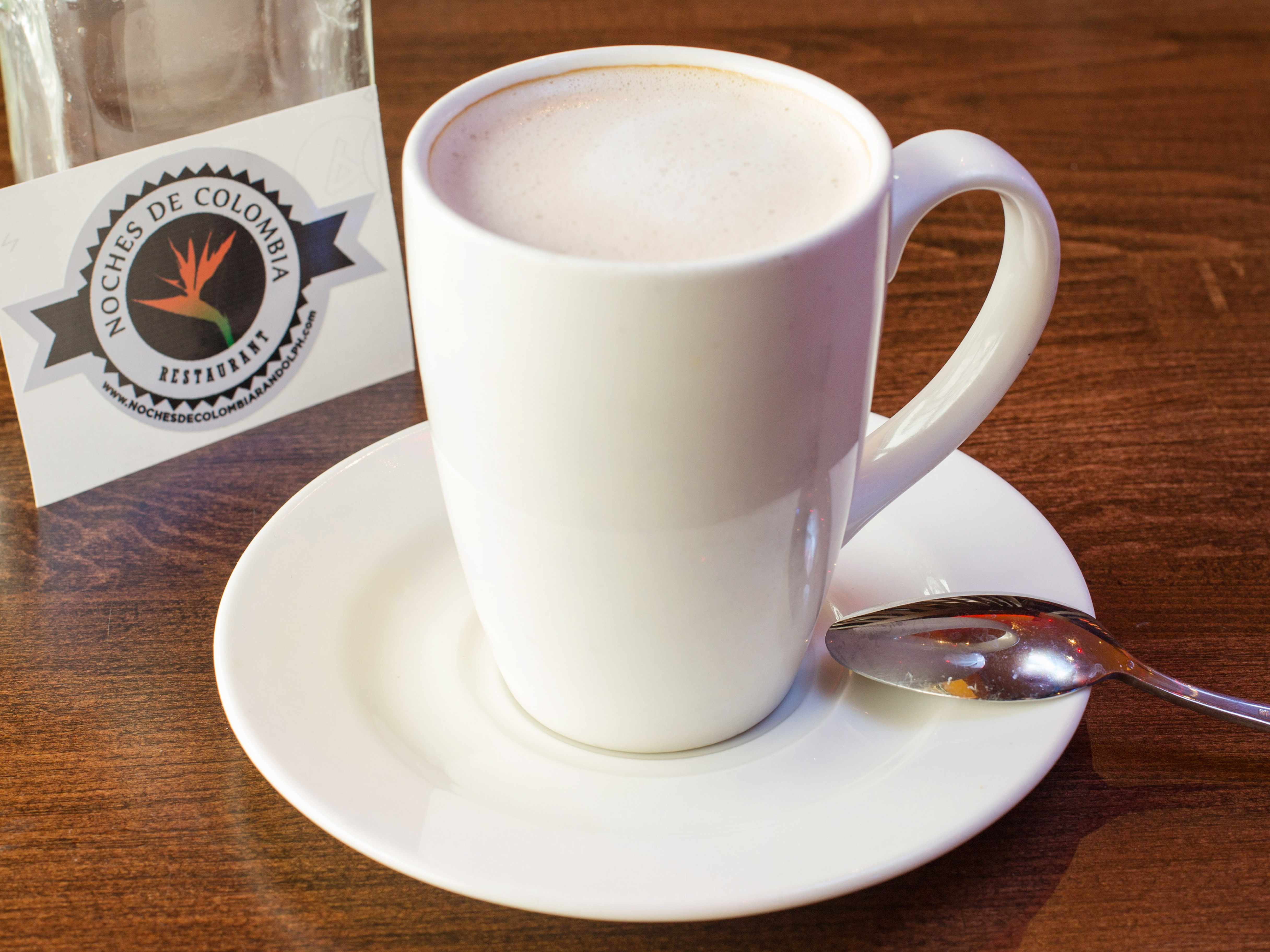 Order Cafe con Leche Small food online from Noches De Colombia store, Randolph on bringmethat.com