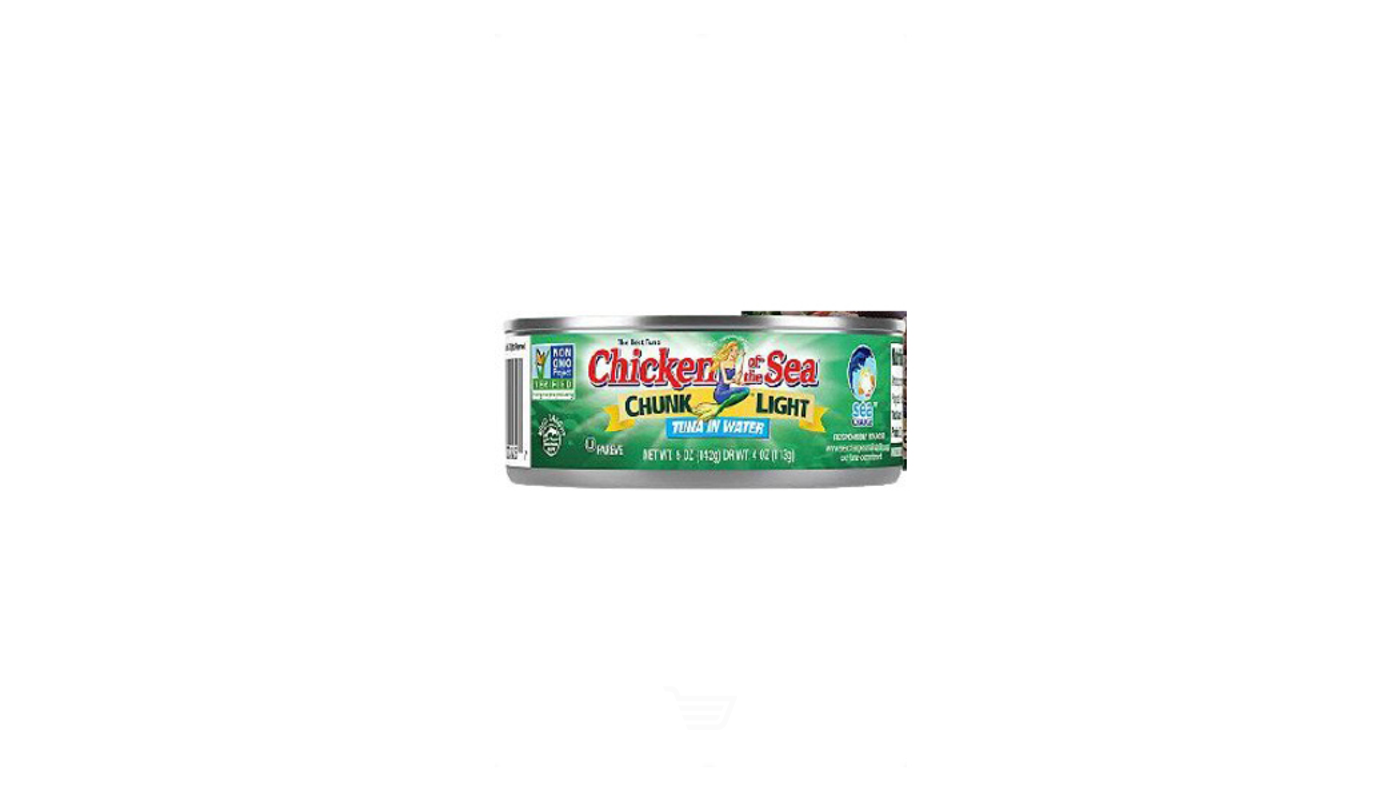 Order Chicken Of The Sea Tuna Chunk Light In Water 5oz Can food online from Plaza Market store, Baldwin Park on bringmethat.com