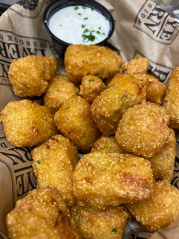 Order Jalapeño Corn Fritters food online from Buckeye Tavern store, Macungie on bringmethat.com