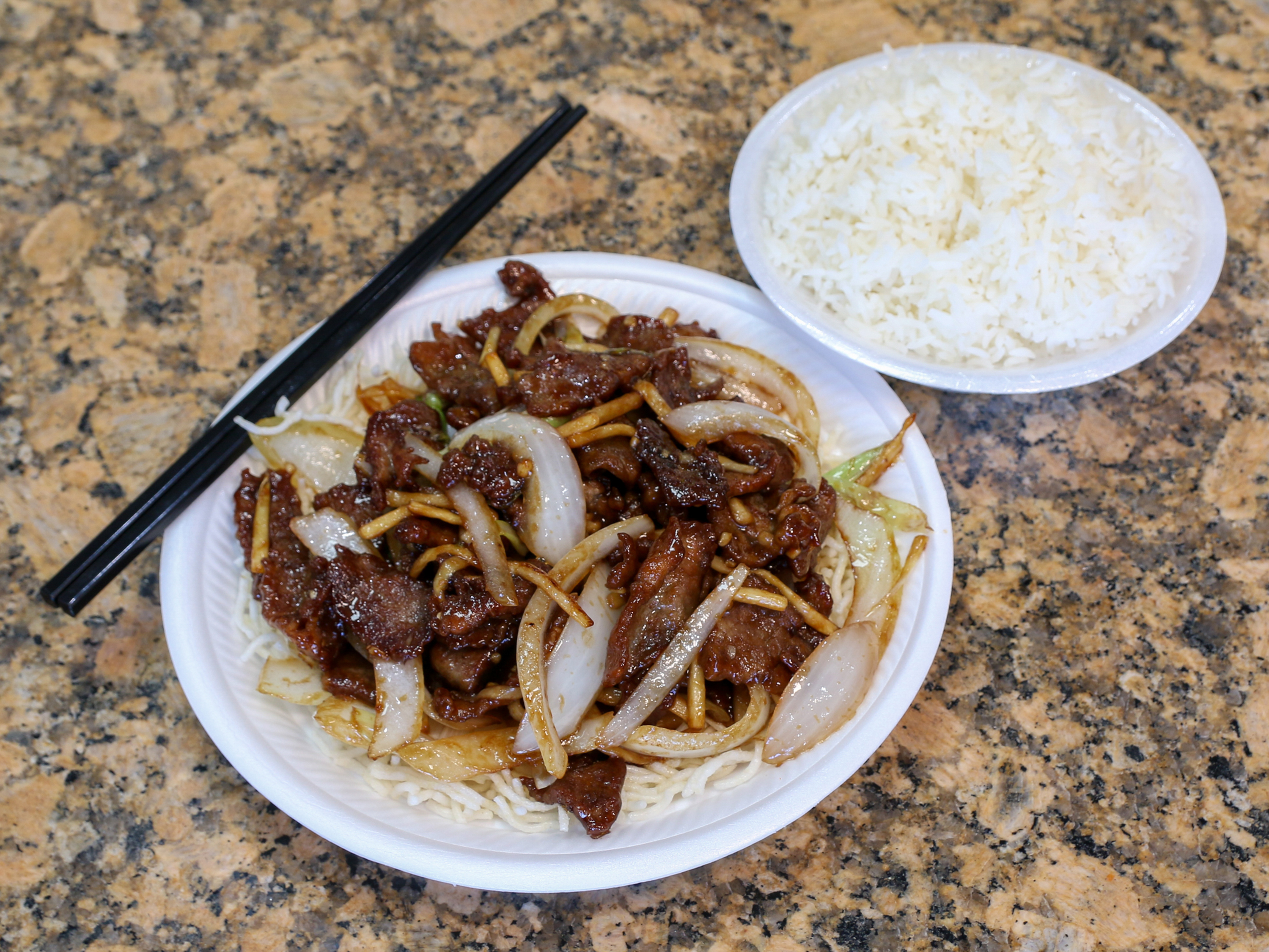 Order 5. Mongolian Beef food online from Panda Palace store, Murrieta on bringmethat.com