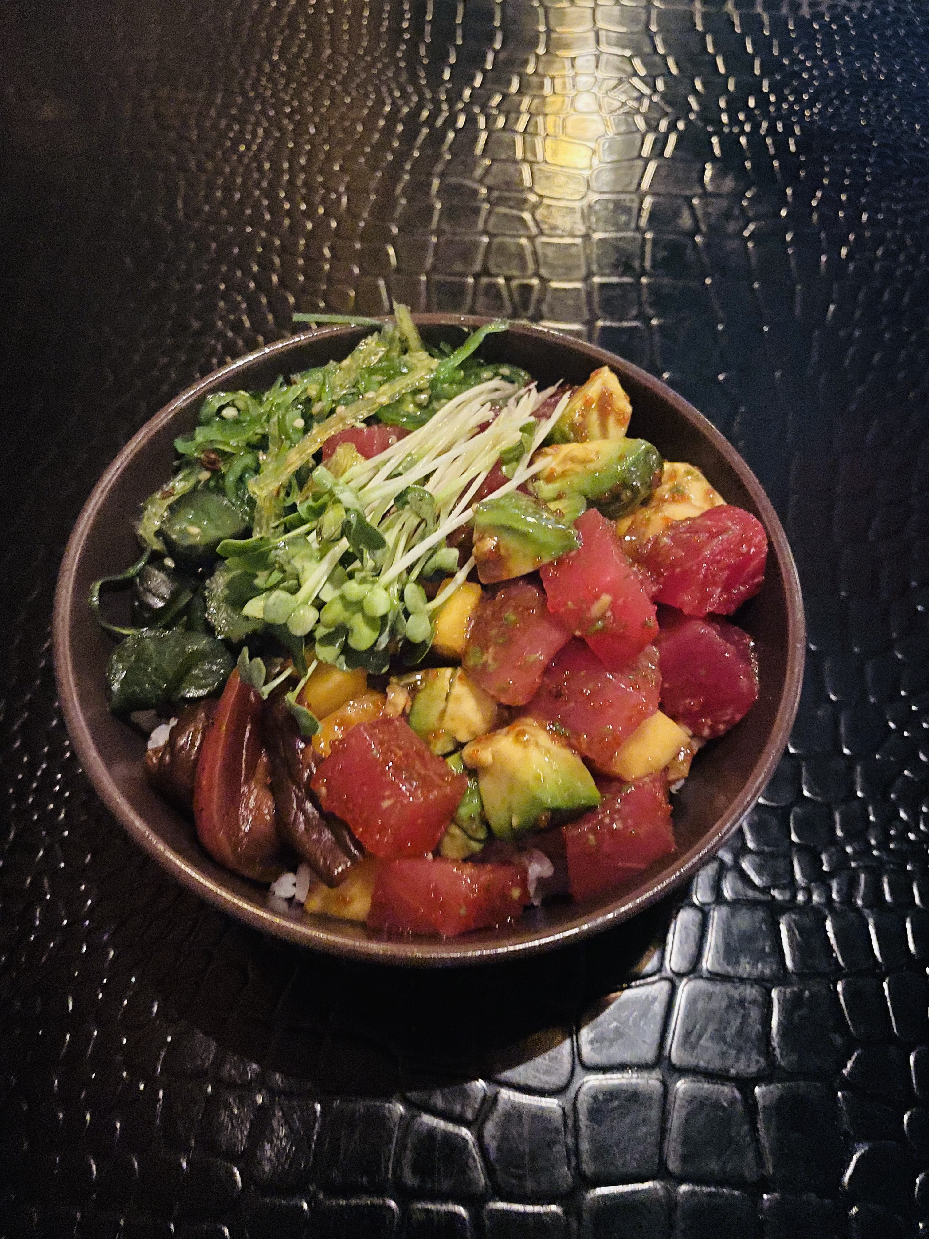 Order Tuna poke bowl food online from Yama Fuji Sushi store, Briarcliff Manor on bringmethat.com