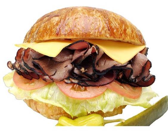 Order #35 Roast Beef and Cheese Sandwich food online from Lee Sandwiches store, Hawaiian Gardens on bringmethat.com