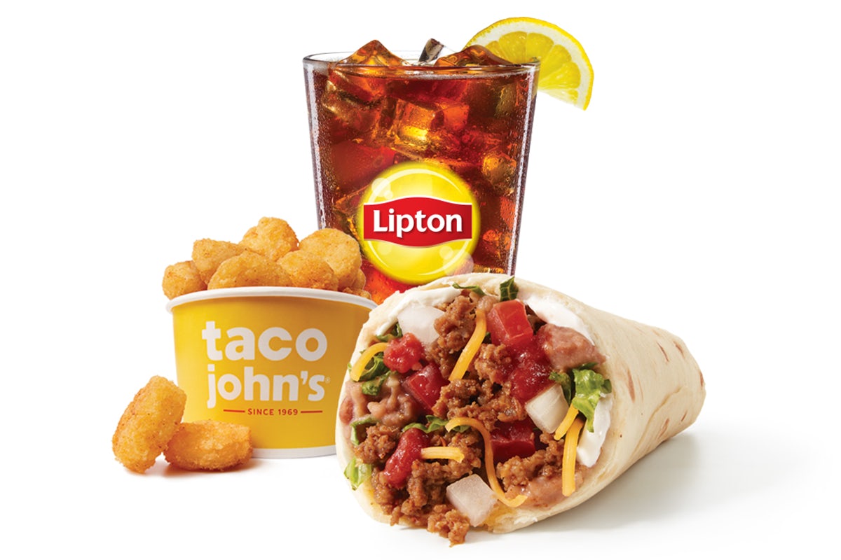 Order Super Burrito Combo food online from Taco John's store, Independence on bringmethat.com