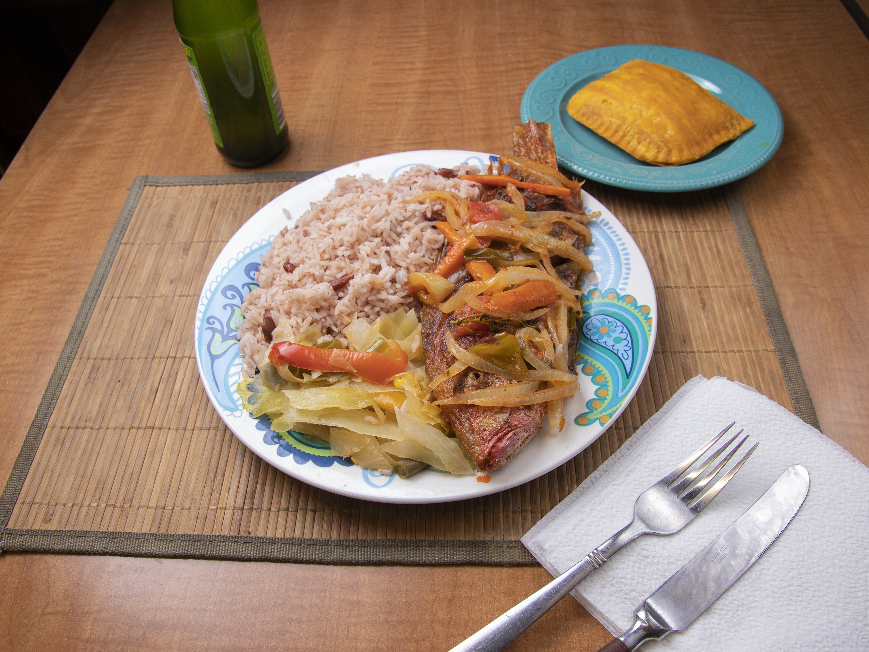Order Steamed Fish and Bammy food online from Spice Island Jamaican Restaurant store, Stone Mountain on bringmethat.com