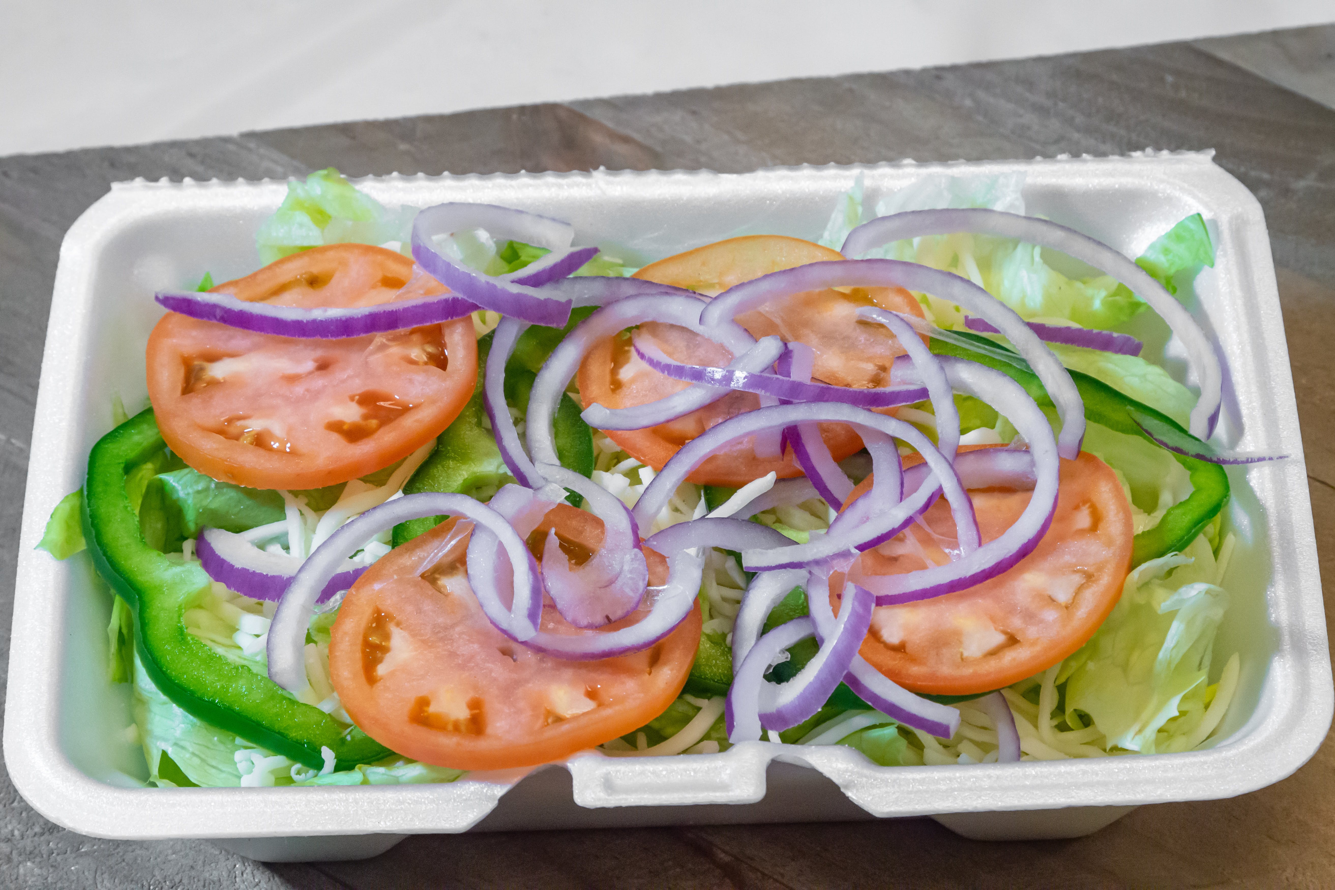 Order Garden Salad - Salad food online from Grandslam Pizza store, Plum on bringmethat.com