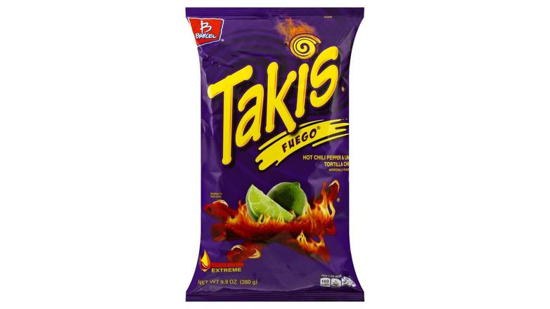 Order Barcel Fuego Takis Hot Chili Pepper And Lime Chips food online from Route 7 Food Mart store, Norwalk on bringmethat.com