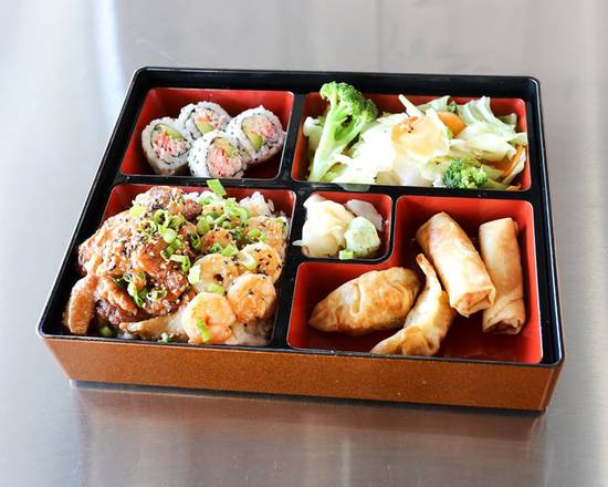 Order Bento Chicken & Shrimp food online from Quickway Hibachi store, Washington on bringmethat.com