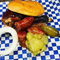 Order Belly Buster Sandwich food online from Lonestar Sausage & Bbq store, Houston on bringmethat.com