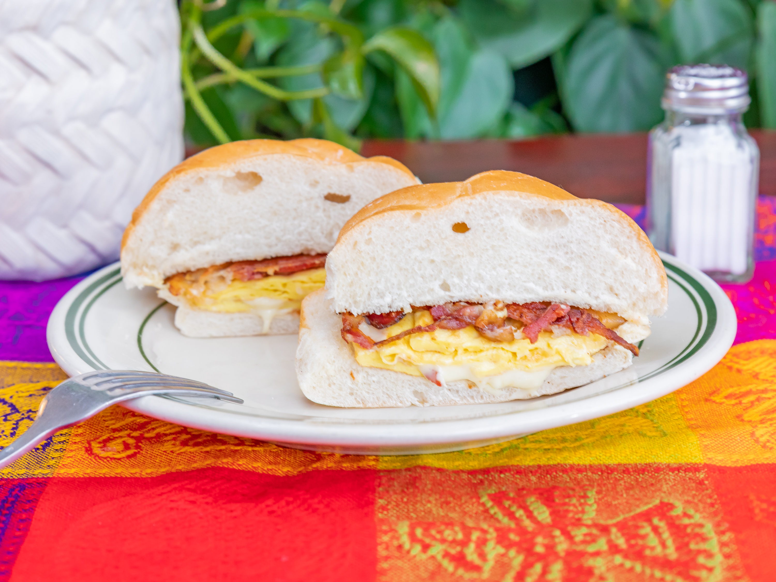 Order Bacon, Egg and Cheese Sandwich food online from Callejeros store, Bridgeport on bringmethat.com