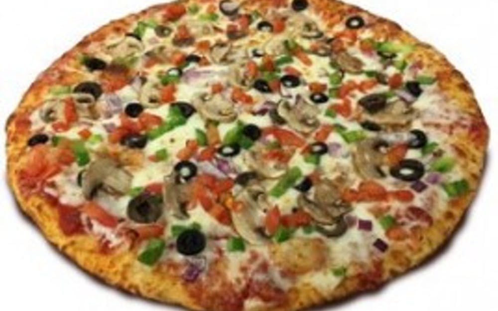 Order Vegetarian Pizza - Medium 12'' food online from Pizza Man store, Los Angeles on bringmethat.com