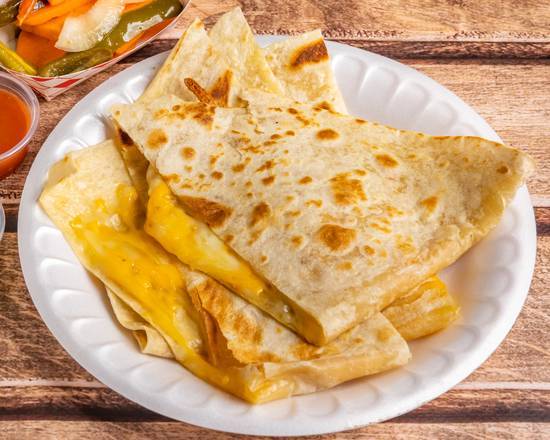 Order Cheese Quesadilla food online from Aliberto Jr Fresh Mexican Food store, Riverside on bringmethat.com