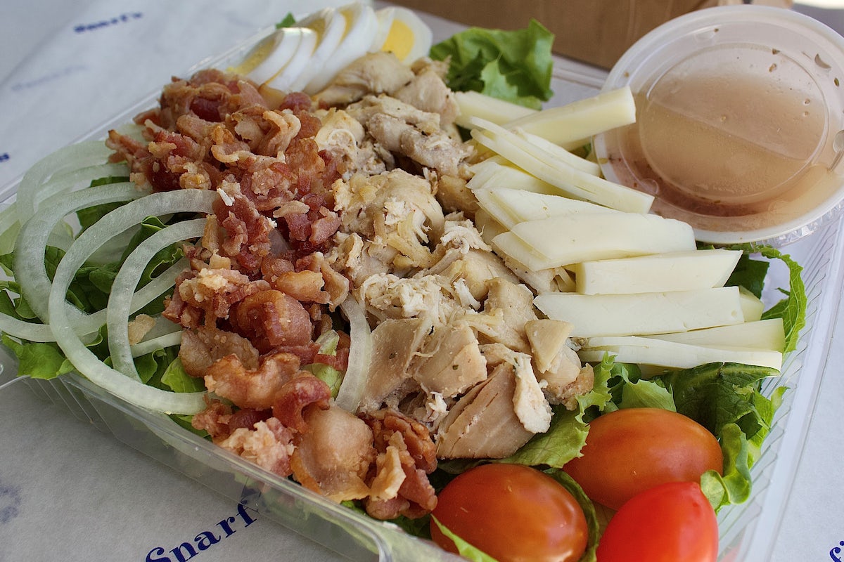 Order Rotisserie Salad food online from Snarf's store, Austin on bringmethat.com