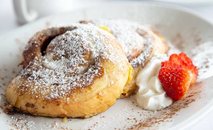 Order Olive's Famous Cinnamon Roll French Toast food online from Olives Bistro store, Burbank on bringmethat.com