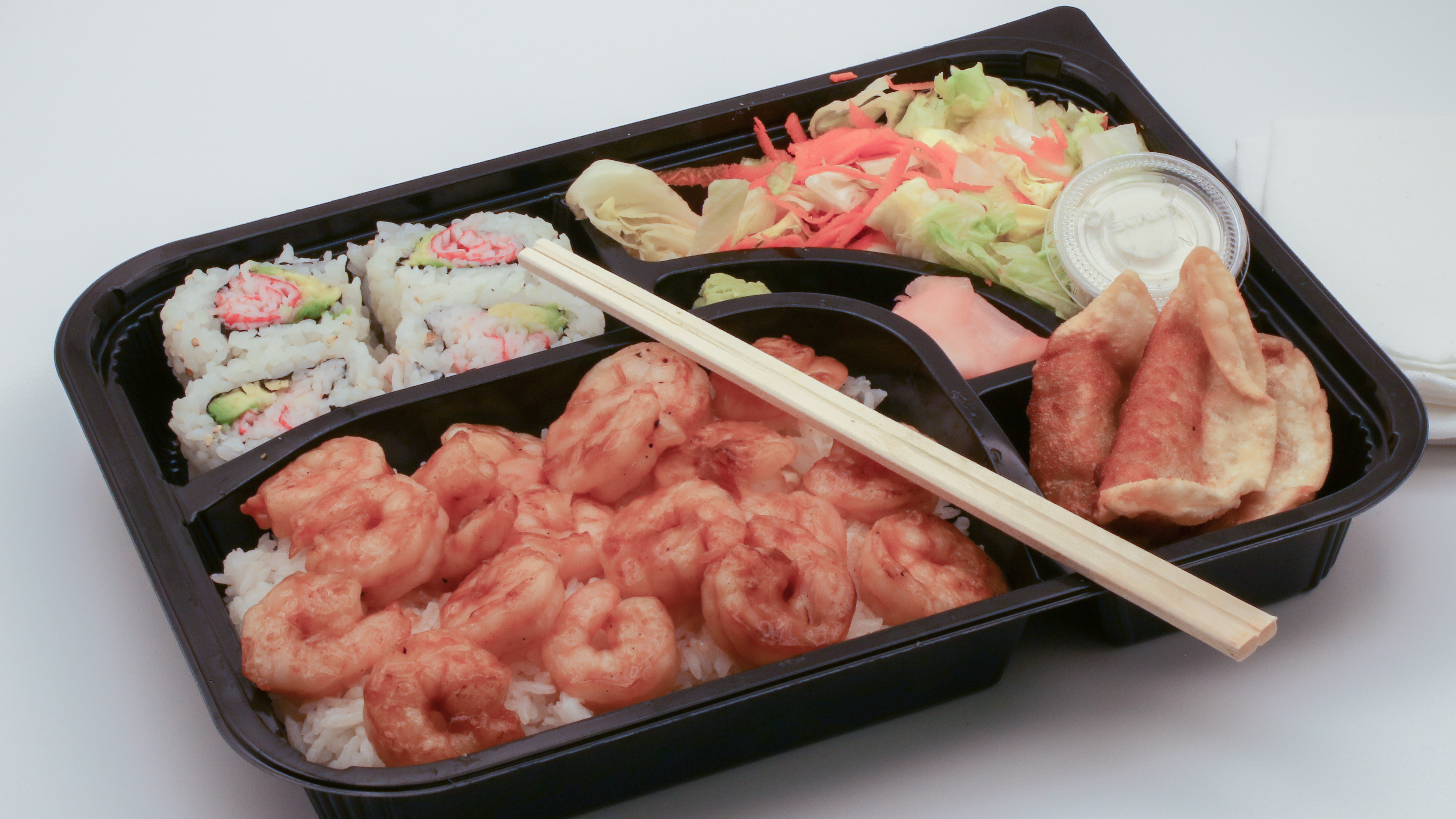 Order Shrimp Bento Box food online from Sarku Japan store, Visalia on bringmethat.com