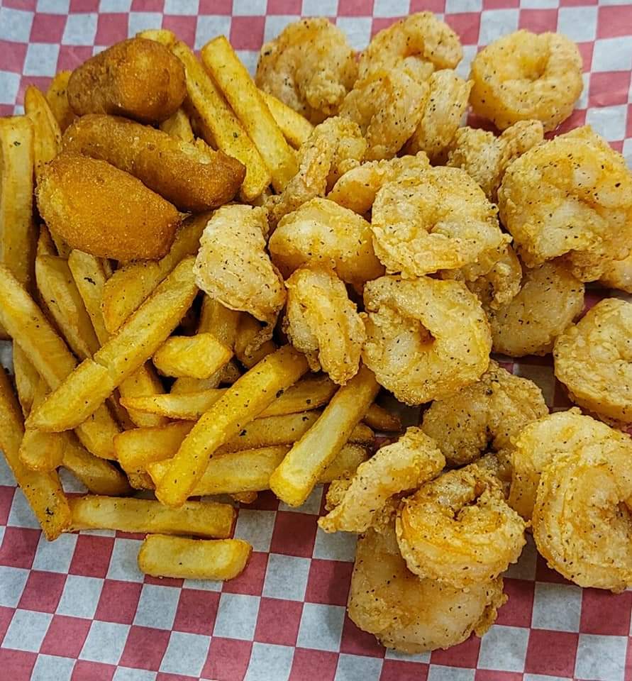 Order Small Shrimp Basket food online from Pier 34 Seafood &Pub store, Goldsboro on bringmethat.com