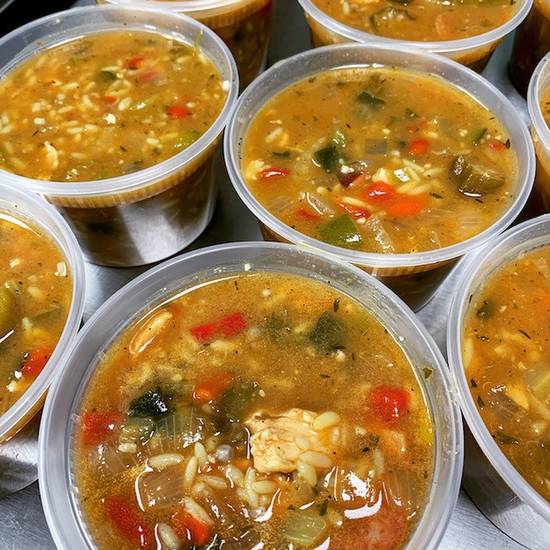 Order *Homemade Chicken Gumbo Soup food online from Bailey Seafood store, Buffalo on bringmethat.com