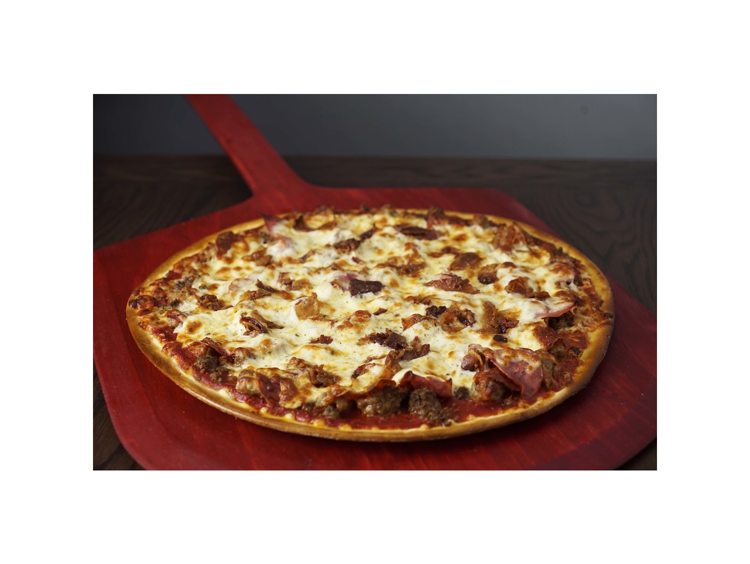 Order Meat Classic Pizza food online from Macianos Pizza & Pastaria store, Vernon Hills on bringmethat.com