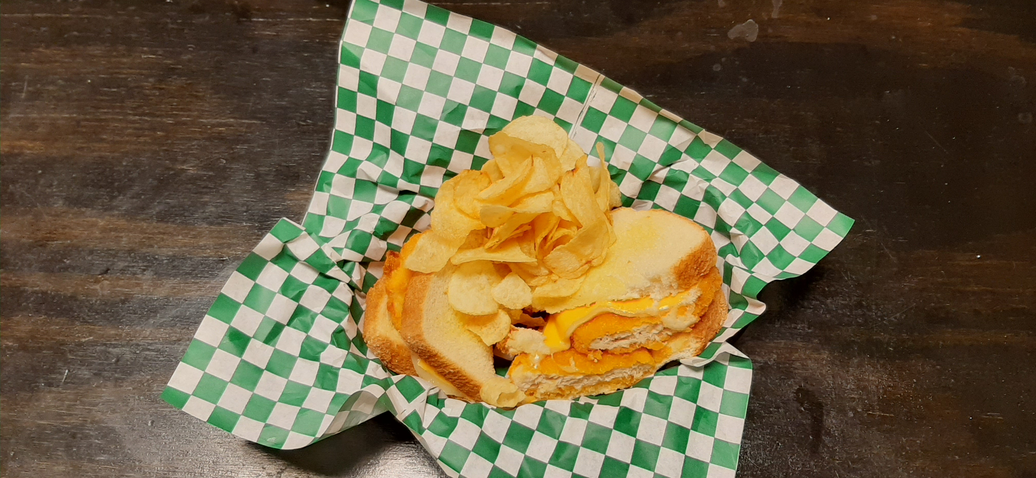 Order Breaded Chicken Sandwich food online from Cafe & Canela store, El Paso on bringmethat.com