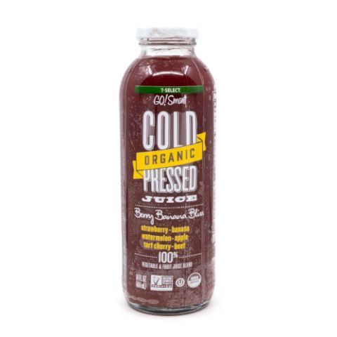 Order 7-Select Organic Cold Pressed Berry Banana Bliss 14oz food online from 7-Eleven store, Chandler on bringmethat.com