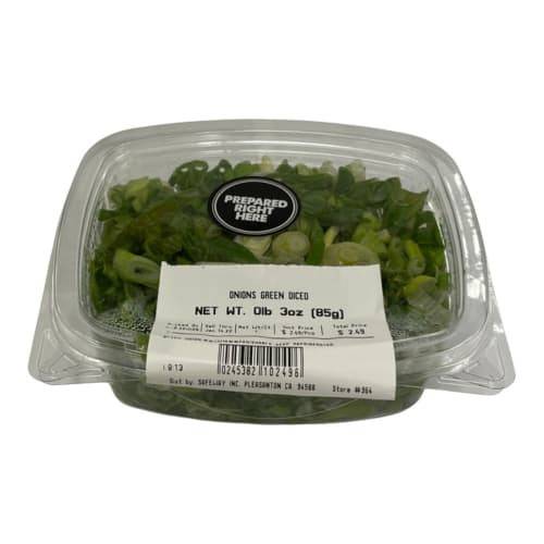 Order Onions Green Diced (3 oz) food online from Safeway store, Redwood City on bringmethat.com