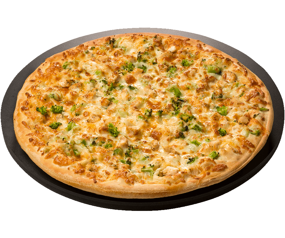 Order Chicken Broccoli Alfredo Pizza - Small (6 Slices) food online from Pizza Ranch store, Lake Delton on bringmethat.com
